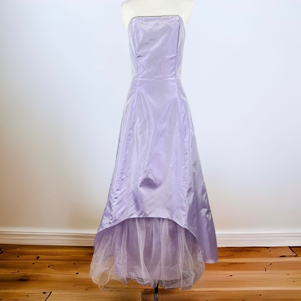 Jesssica McClintock For Gunne Sax Lavender Formal Dress Sparkle Tulle